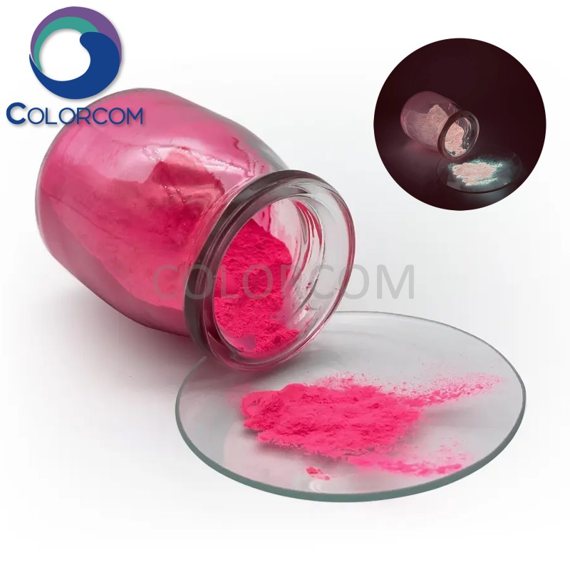 Colorful Rose Pink Strontium Aluminate Photoluminescent Pigment | Rose-Pink Glow in Dark Powder | 12004-37-4
