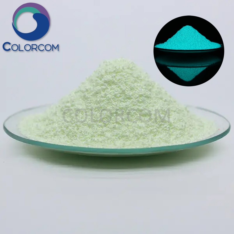 Blue green Photoluminescent Pigment for Ceramics and Glass | Blue-green Glow in Dark Pigment | 12004-37-4