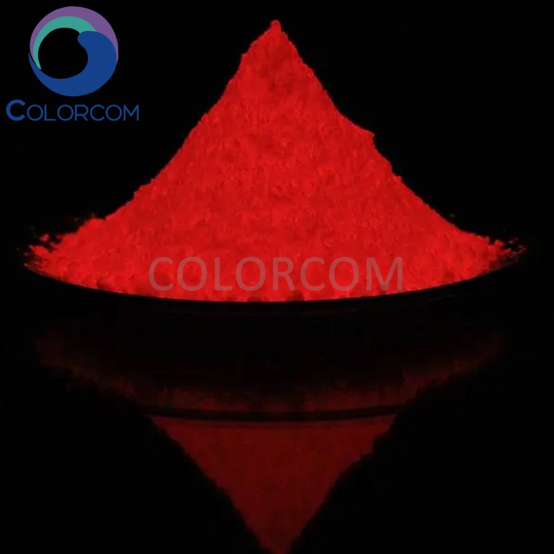 Red Zinc Sulfide Based Photoluminescent Pigment for Cosmetic | Red Glow in Dark Powder | 12004-37-4