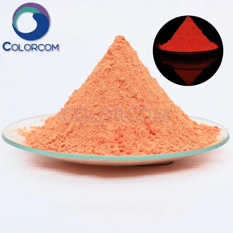 Glow In the Dark Pigment | Orange Red Sulfide Based Photoluminescent Pigment for Cosmetic | Orange-red Glow in Dark Powder | 12004-37-4