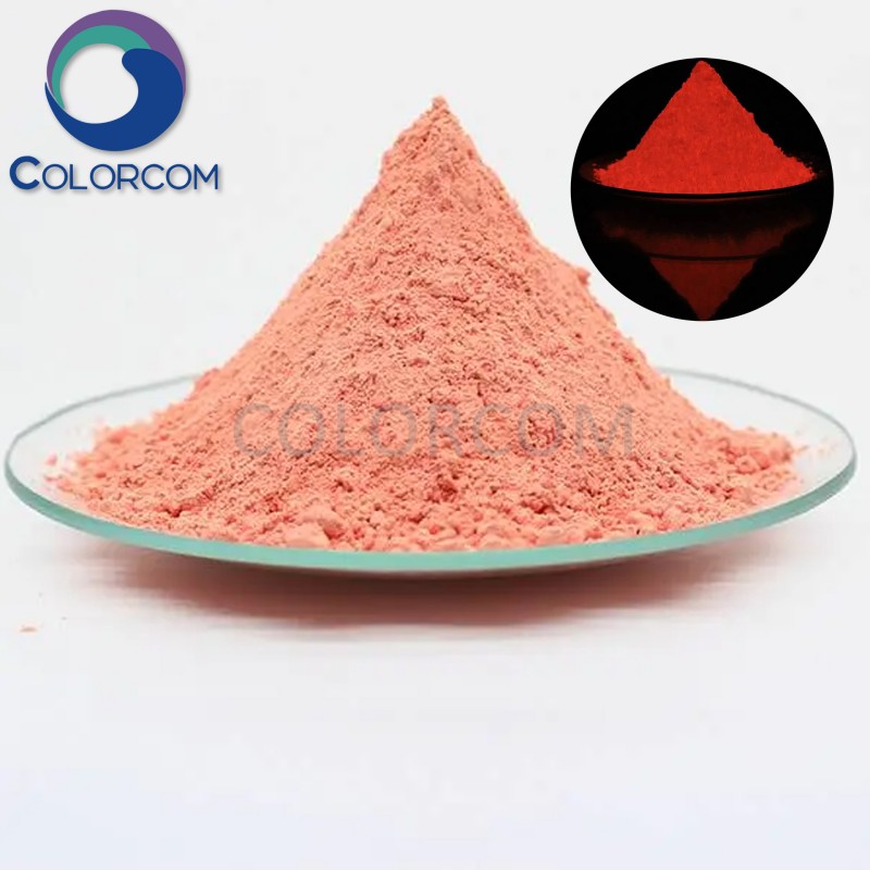 Red Sulfide Based Photoluminescent Pigment for Cosmetic | Red Glow in Dark Powder | 12004-37-4