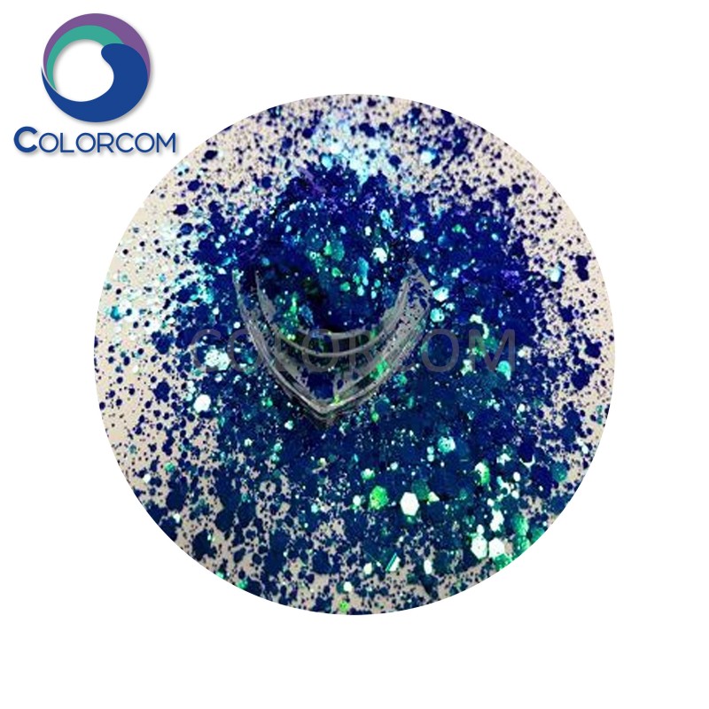 Variety sized Mixed Color Shifting Glitter for Decoration | Glitter Powder | GLTRCCOM Glitter G0664
