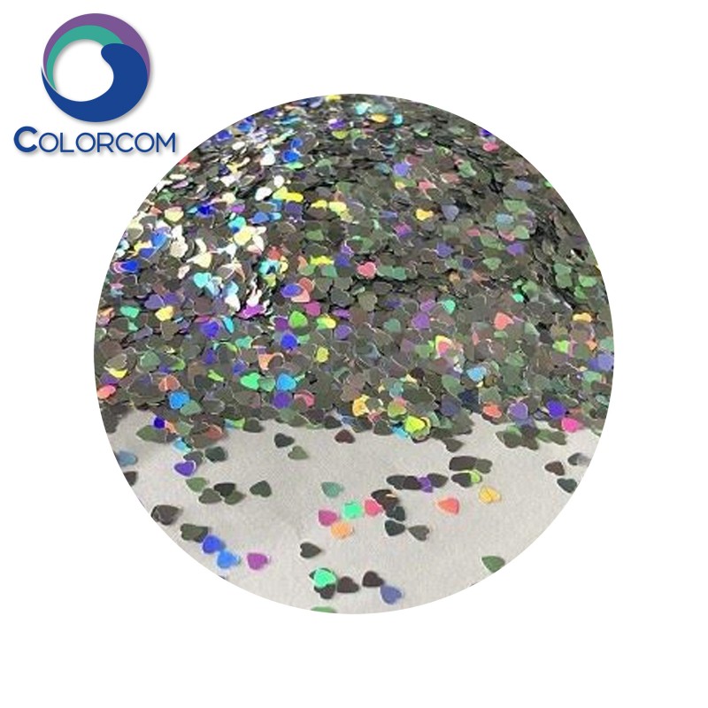Holographic Heart Pattern Glitter | Glitter Powder | GLTRCCOM Glitter G0739
