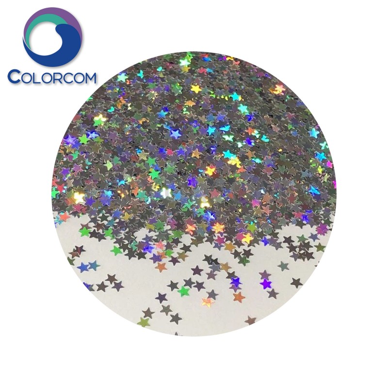 Holographic Star Pattern Glitter | Glitter Powder | GLTRCCOM Glitter G0750