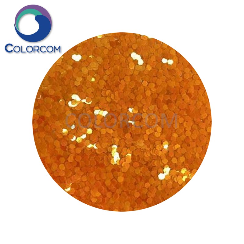 Eco-friendly Orange Iridescent Glitter Powder | Glitter Powder | GLTRCCOM Glitter G0651