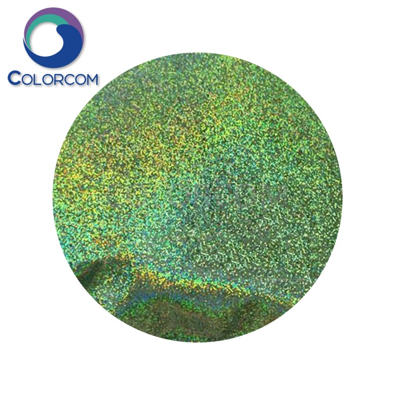 Solvent-resistance Holographic Green Glitter | Solvent Resistance Glitter Powder | GLTRCCOM Glitter G0455