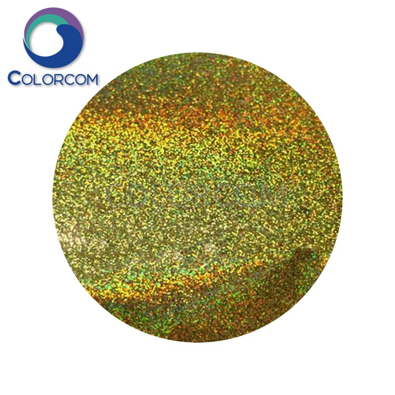 Solvent-resistance Holographic Gold Glitter | Solvent Resistance Glitter Powder | GLTRCCOM Glitter G0454